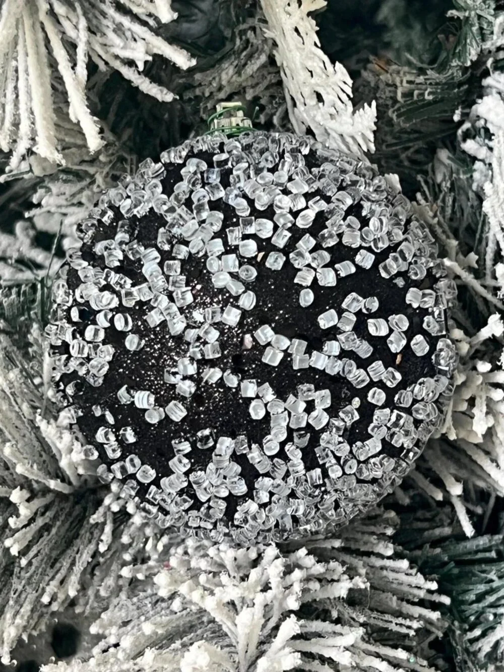 Vickerman Glitter Hail Ball Ornament Christmas Decor Holiday Decoration Gift